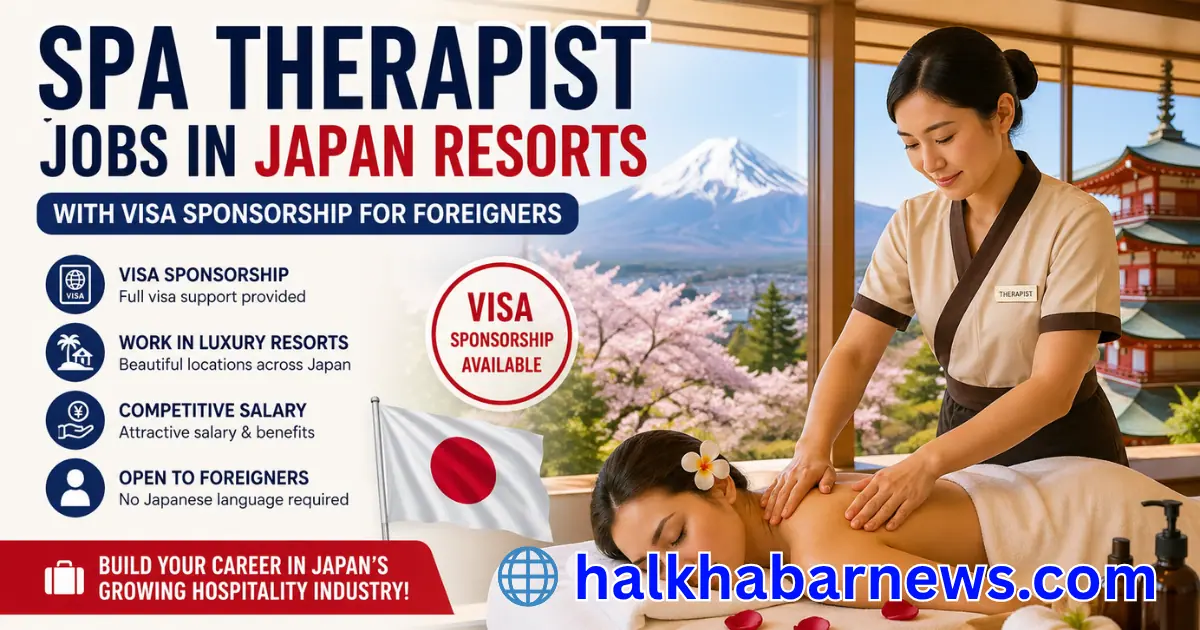 Spa Therapist Jobs in Japan Resorts with Visa Sponsorship for Foreigners