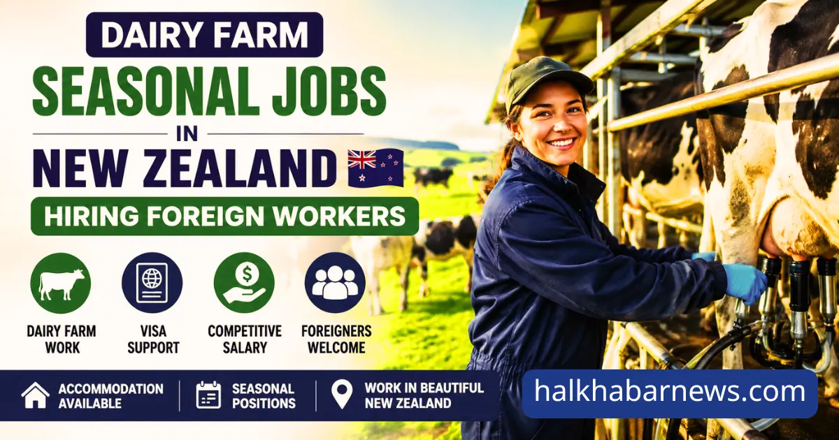 Dairy Farm Seasonal Jobs in New Zealand Hiring Foreign Workers