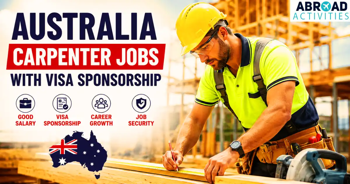 Australia Carpenter Jobs with Visa Sponsorship 2026
